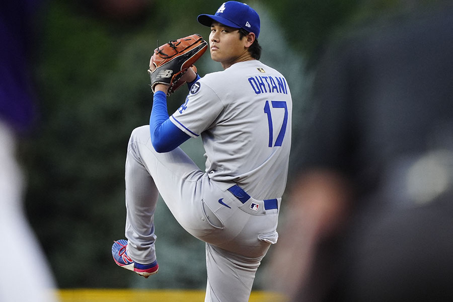 ロッキーズ戦で先発登板したドジャース大谷翔平【写真：ロイター】