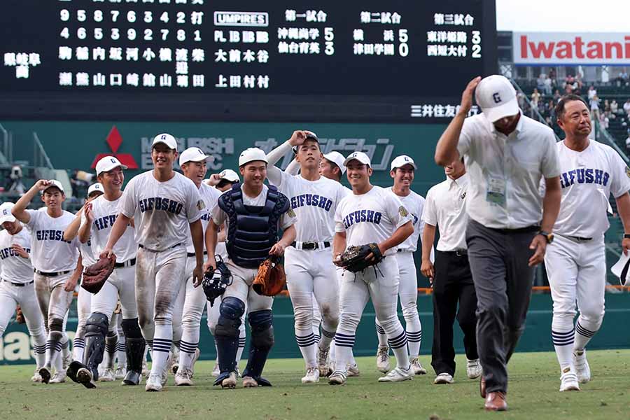 甲子園を沸かせた県岐阜商【写真：スポーツ報知/アフロ】