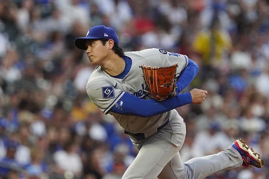 ロッキーズ戦に先発したドジャースの大谷翔平【写真：ロイター】