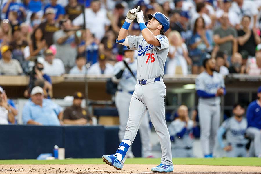 MLB初本塁打を放ったドジャースのフリーランド【写真：ロイター】
