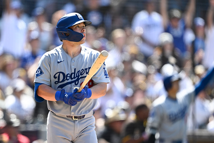 3号3ランを放ったドジャースのダルトン・ラッシング【写真:Imagn/ロイター/アフロ】