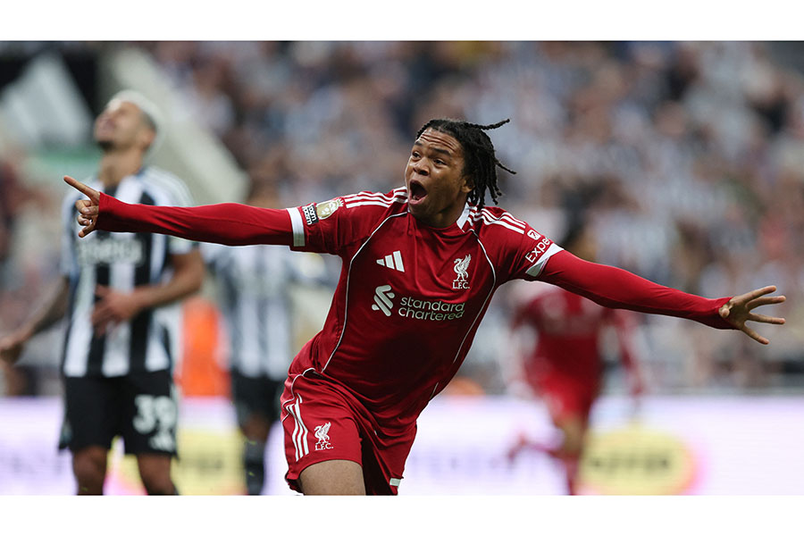 リバプールのFWリオ・ングモハ【写真：ロイター】