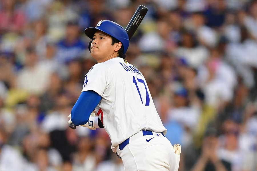 「1番・DH」で先発しているドジャースの大谷翔平【写真：ロイター】