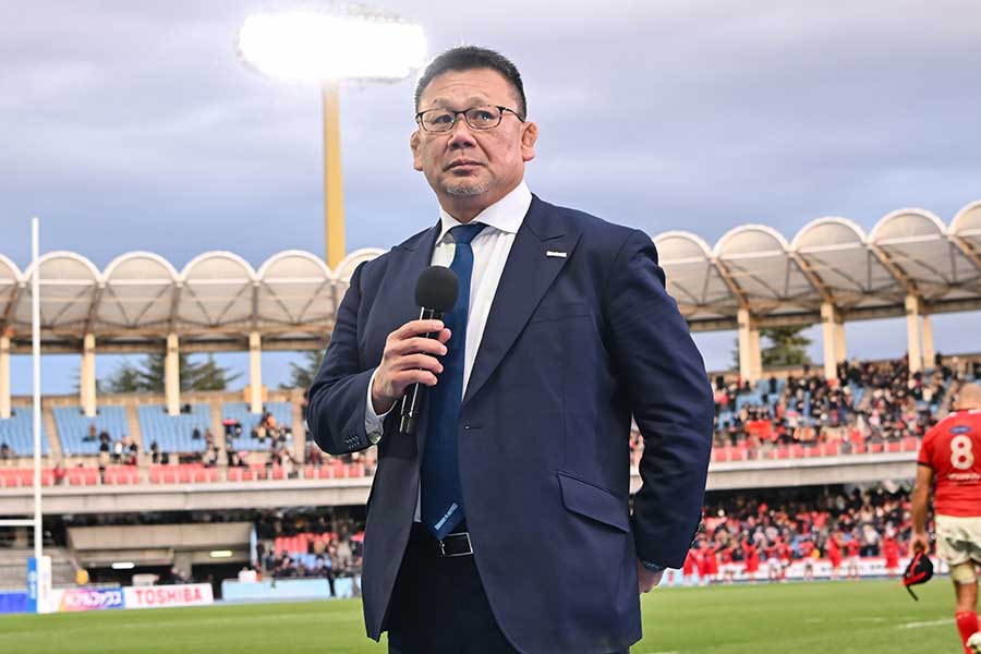 東芝ブレイブルーパス東京の新社長に就任した薫田真広新社長が見据える進化とビジョン【写真：東芝ブレイブルーパス東京提供】