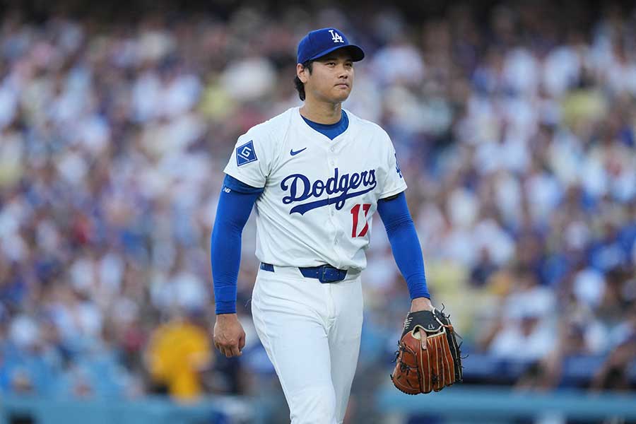 レッズ戦に先発したドジャースの大谷翔平【写真:ロイター】