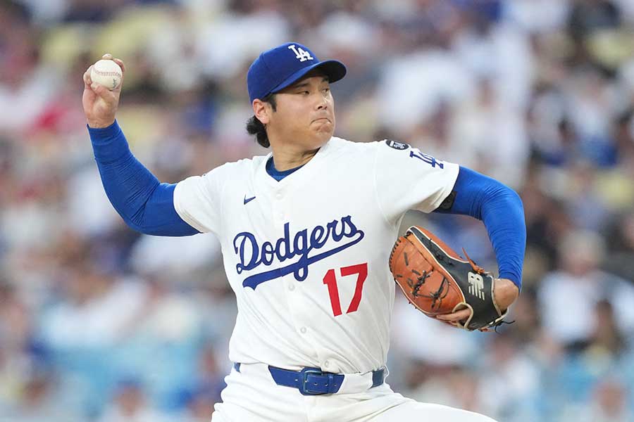 レッズ戦で先発登板したドジャースの大谷翔平【写真：ロイター】