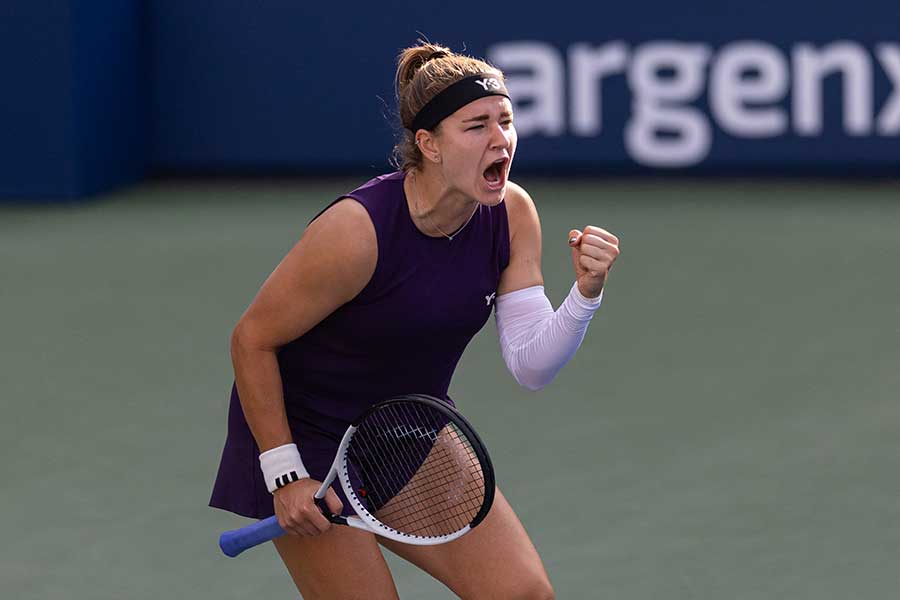全米OP2回戦でチルステアと対戦したカロリーナ・ムホバ【写真：ロイター】