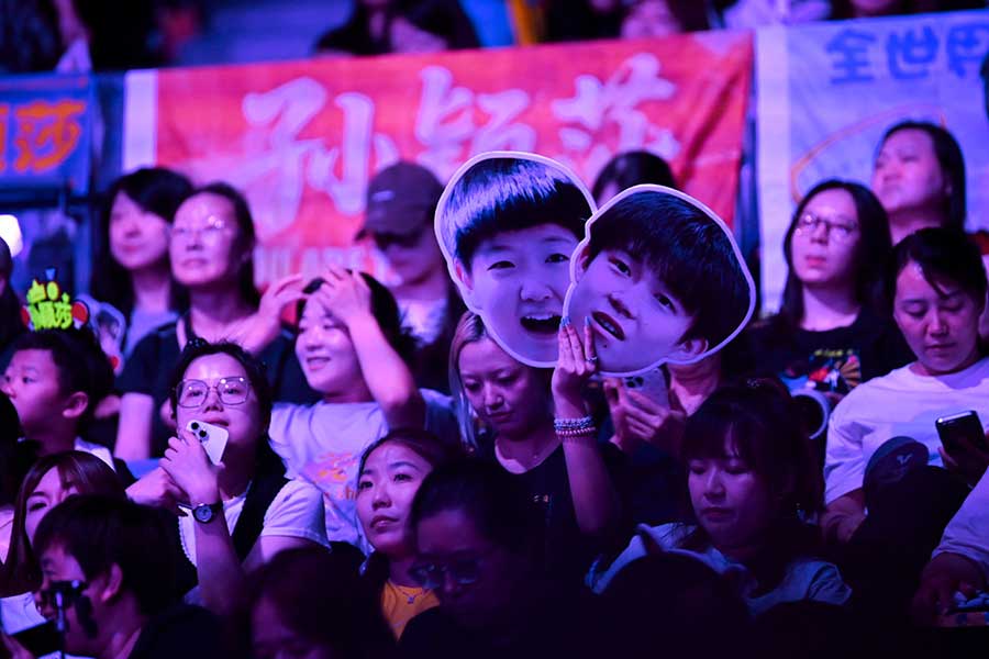 日本開催でも、多くの中国人ファンが訪れた【写真：中戸川知世】