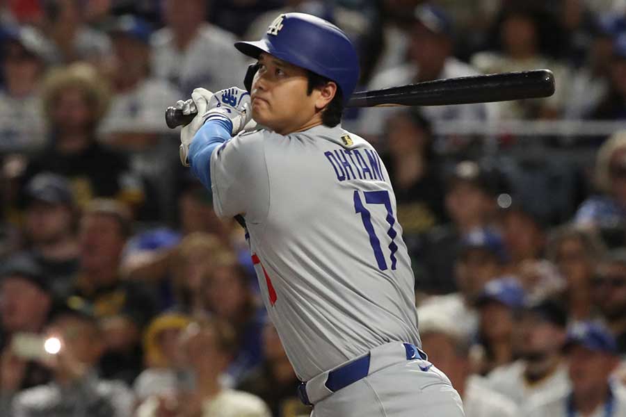 パイレーツ戦に先発出場したドジャースの大谷翔平【写真：ロイター】