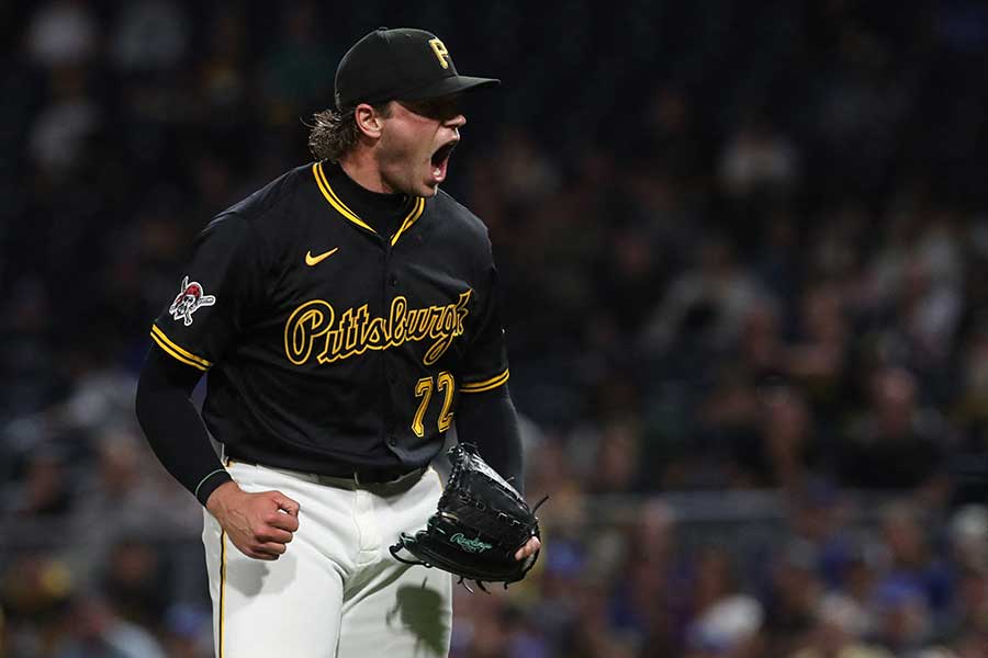 ドジャース戦で7回から登板したパイレーツのアイザック・マットソン【写真：ロイター】