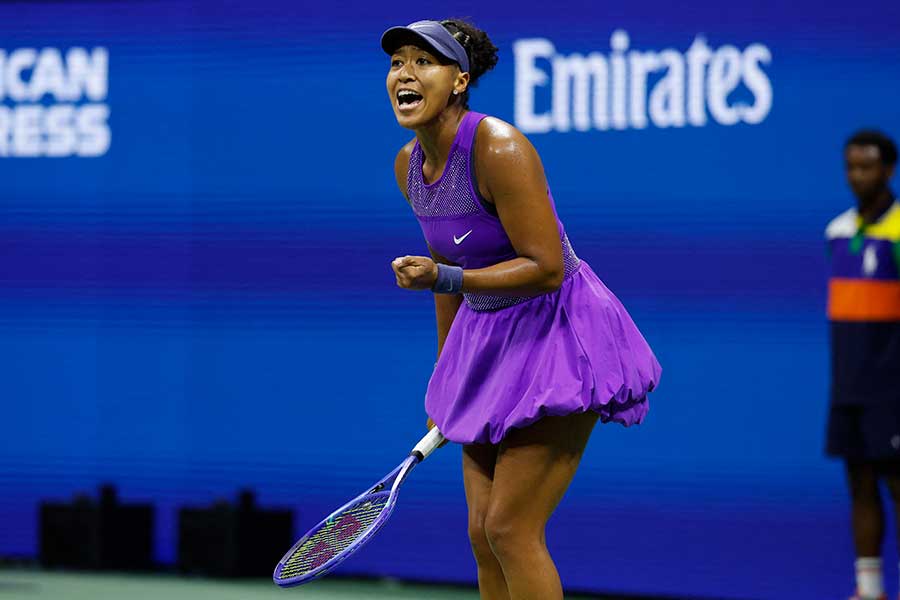 全米OP準々決勝でカロリーナ・ムホバと対戦した大坂なおみ【写真:ロイター】