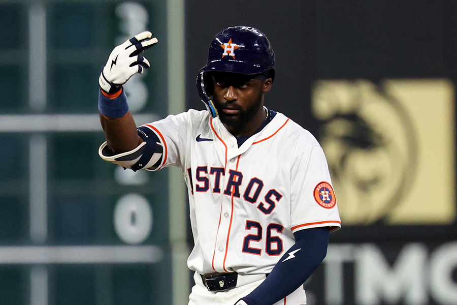 ヤンキース戦に出場したアストロズのテイラー・トランメル【写真：ロイター】