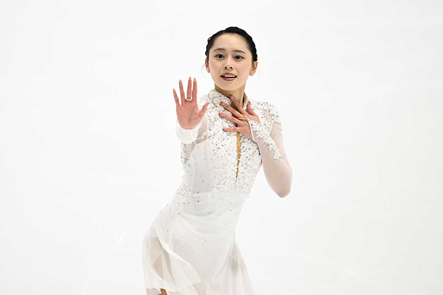 木下グループ杯、女子SPに臨んだ三宅咲綺【写真：徳原隆元】