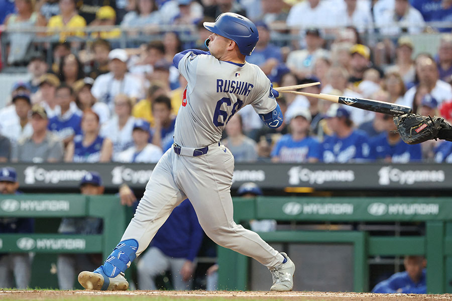 ドジャースのダルトン・ラッシング【写真：ロイター】