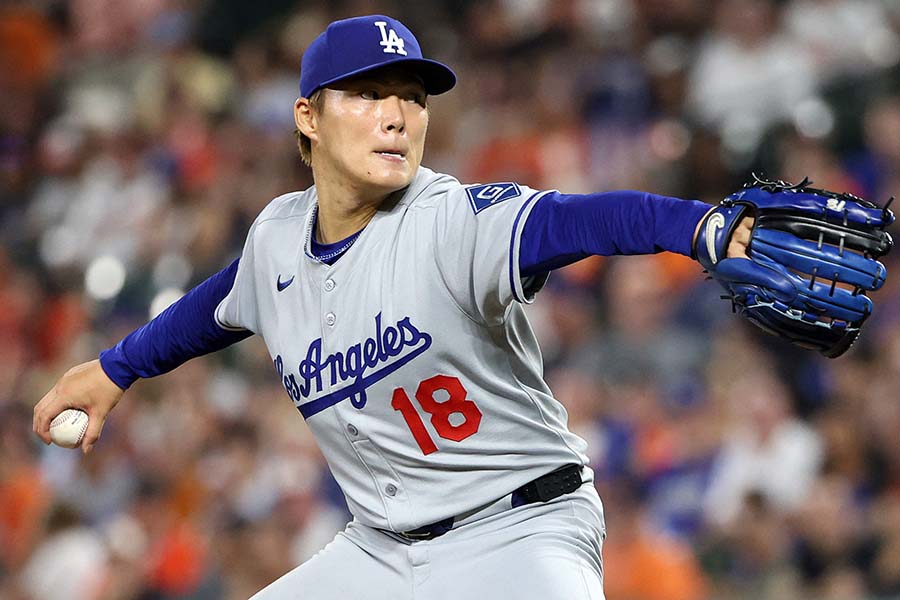 オリオールズ戦、8回2/3を1失点と好投した【写真:ロイター】