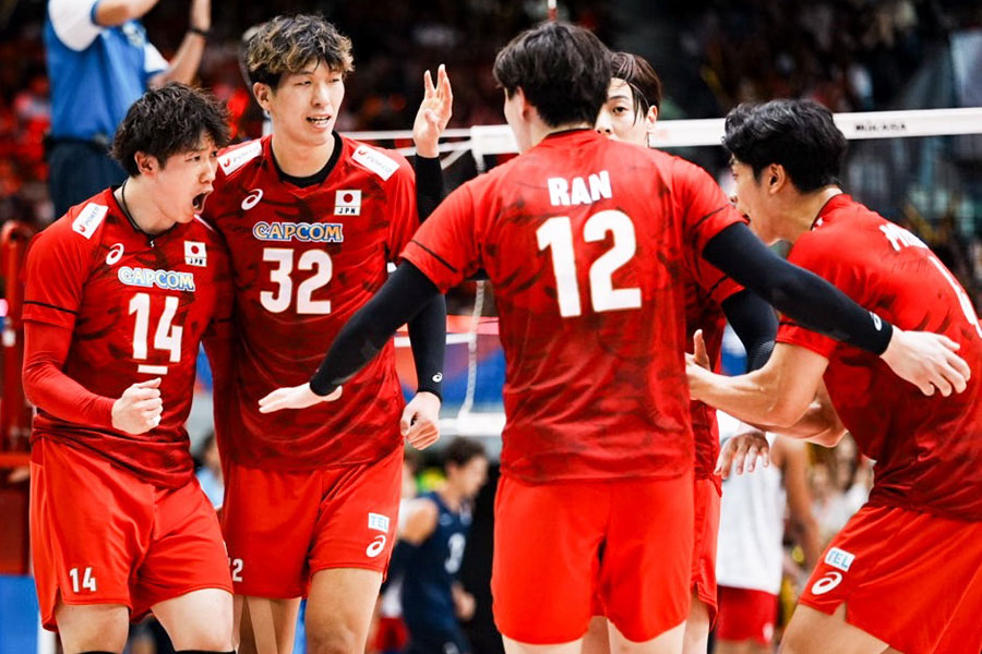 バレーボール男子日本代表【写真:中戸川知世】