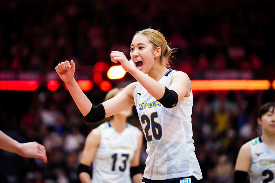 バレーボール女子代表の佐藤淑乃【写真：Volleyball World提供】