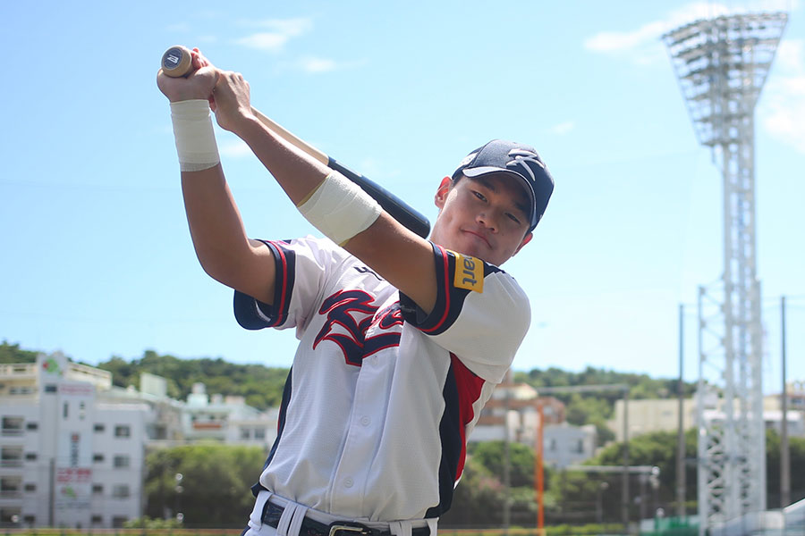 パク・ハンギョルは二遊間をこなす好守好打の選手【写真：羽鳥慶太】
