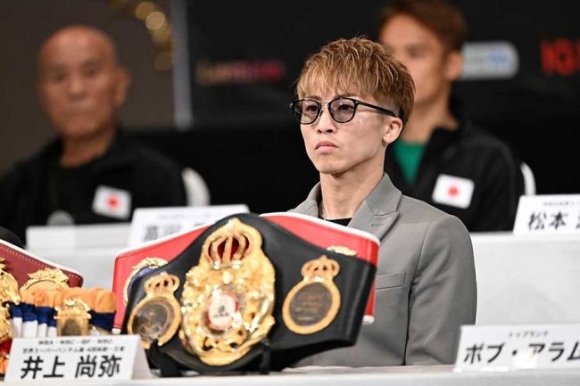 井上尚弥が会見、アフマダリエフと遂に対面 「どんな形でも勝つ