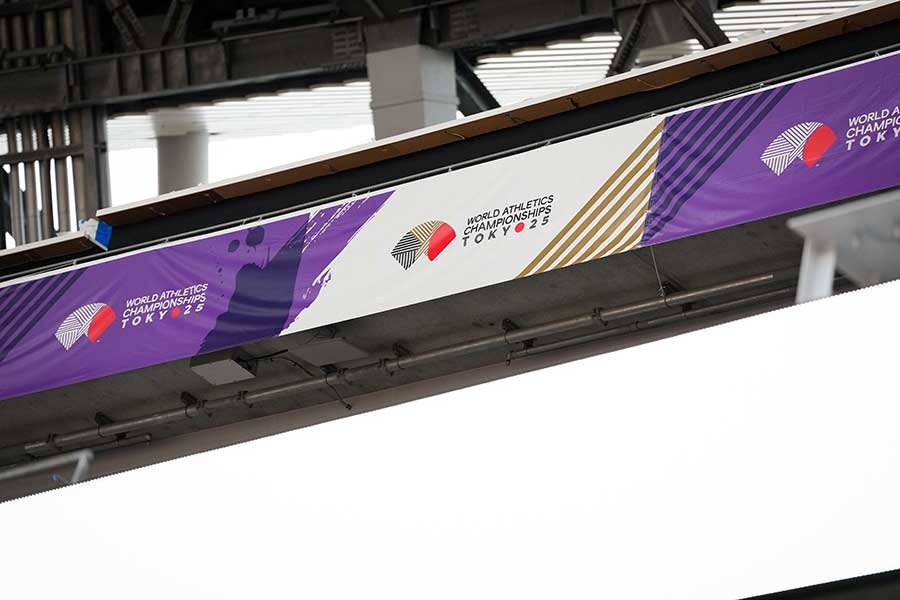 世界陸上で来日中の米実況が日本のお菓子をSNSに投稿【写真：中戸川知世】