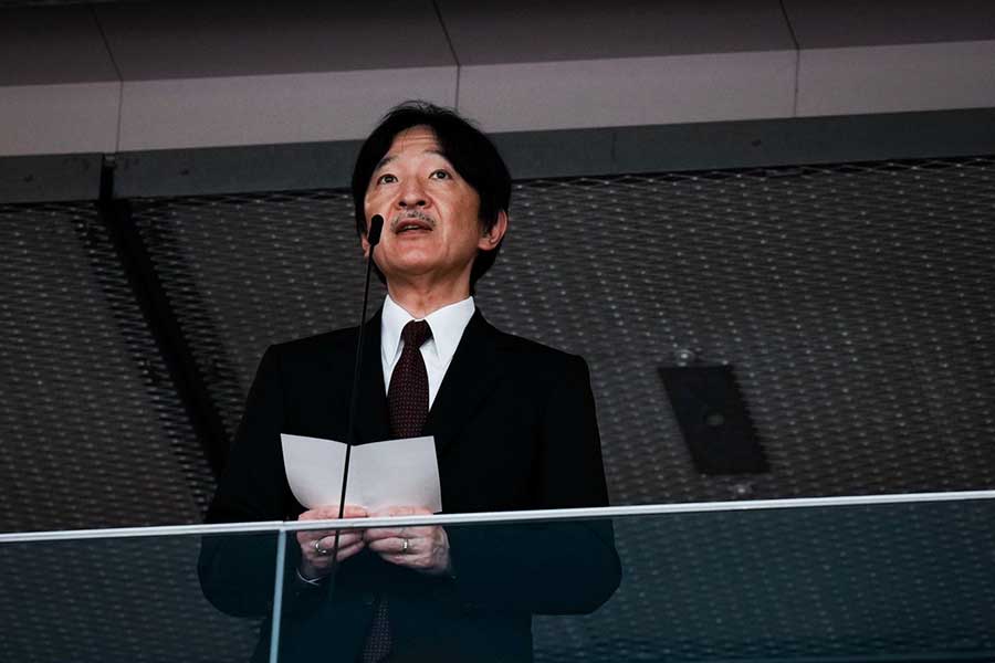 世界陸上、開会宣言する秋篠宮さま【写真：中戸川知世】