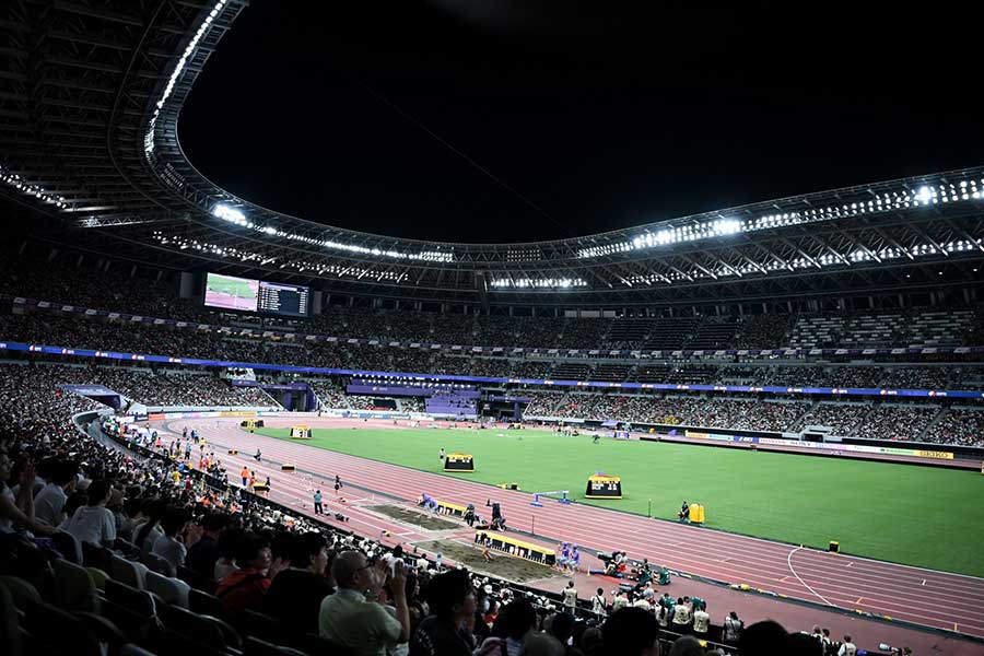 世界陸上の会場には超大物たちが観戦に訪れた【写真：中戸川知世】