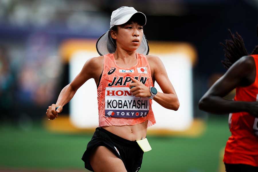 女子マラソンの小林香菜【写真：中戸川知世】