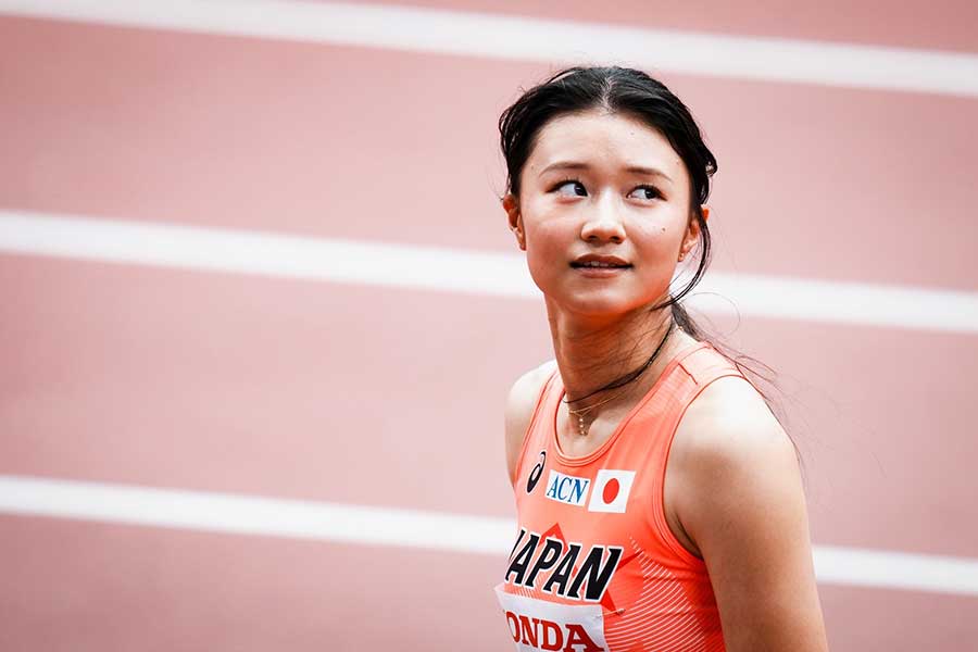 女子100メートル障害の田中佑美【写真：中戸川知世】