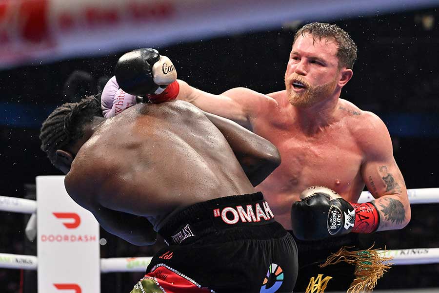 クロフォード（左）に敗れたカネロ【写真：AP/アフロ】