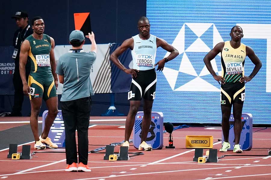 フライング失格となったレツィレ・テボゴ【写真:中戸川知世】