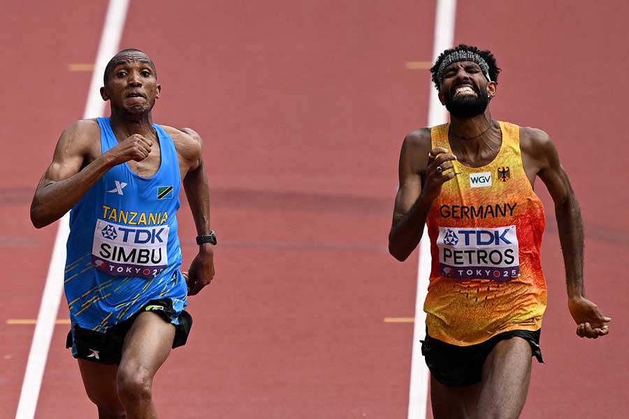 写真判定でシンブ（左）が金メダルを獲得した【写真：ロイター】