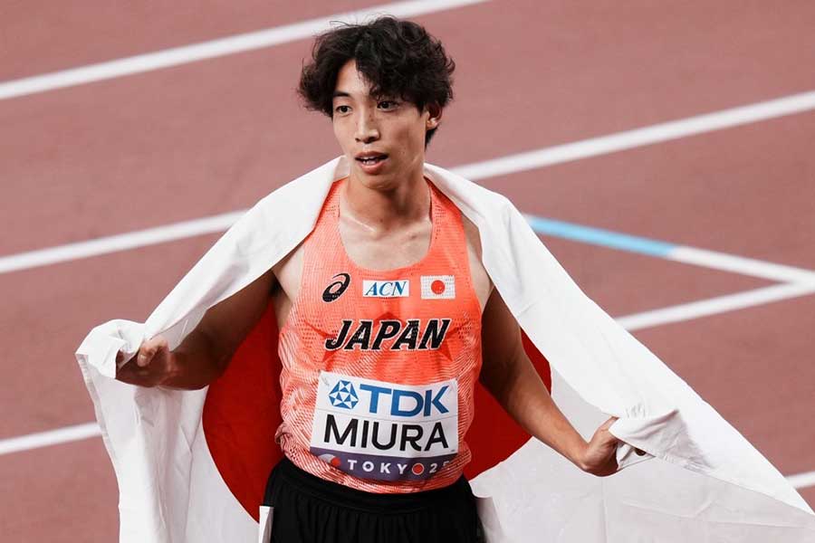 三浦龍司【写真：中戸川知世】