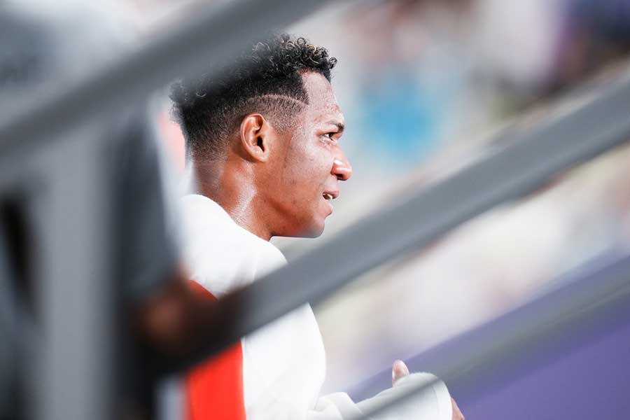 男子110メートル障害5位に入賞も、インタビューで涙を流した村竹ラシッド【写真：中戸川知世】