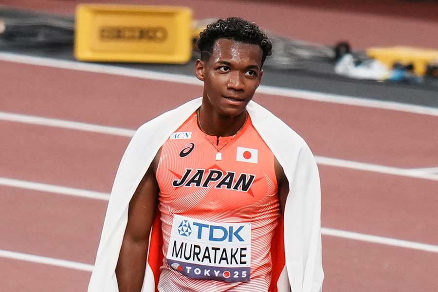 男子110メートル障害で5位入賞した村竹ラシッド【写真：中戸川知世】