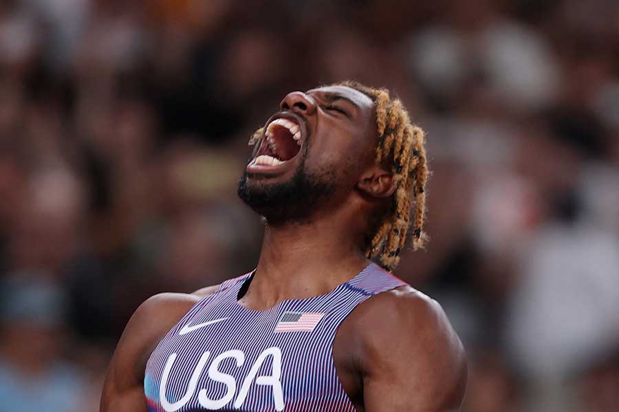 男子200メートル準決勝で今季世界最速を叩き出したノア・ライルズ【写真：ロイター】