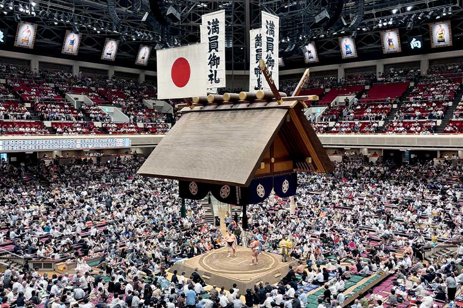 両国国技館で秋場所が行われている【写真：スポーツ報知/アフロ】