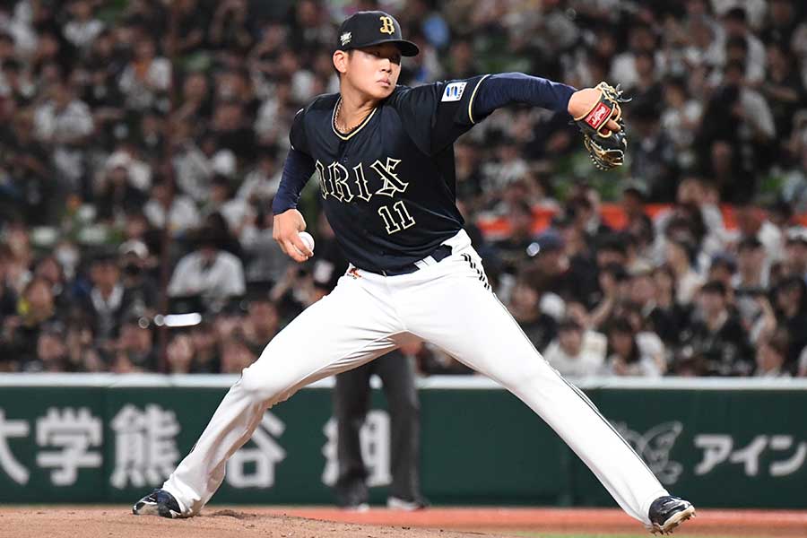 西武戦に先発したオリックスの山下舜平大【写真：産経新聞社】