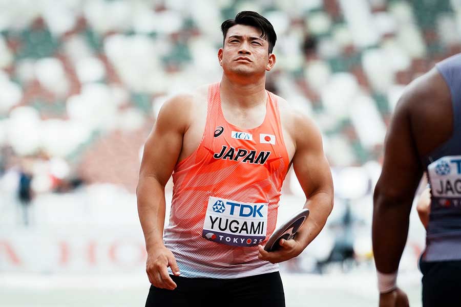 37人中37位。それでも湯上の表情は晴れやかだった【写真：中戸川知世】