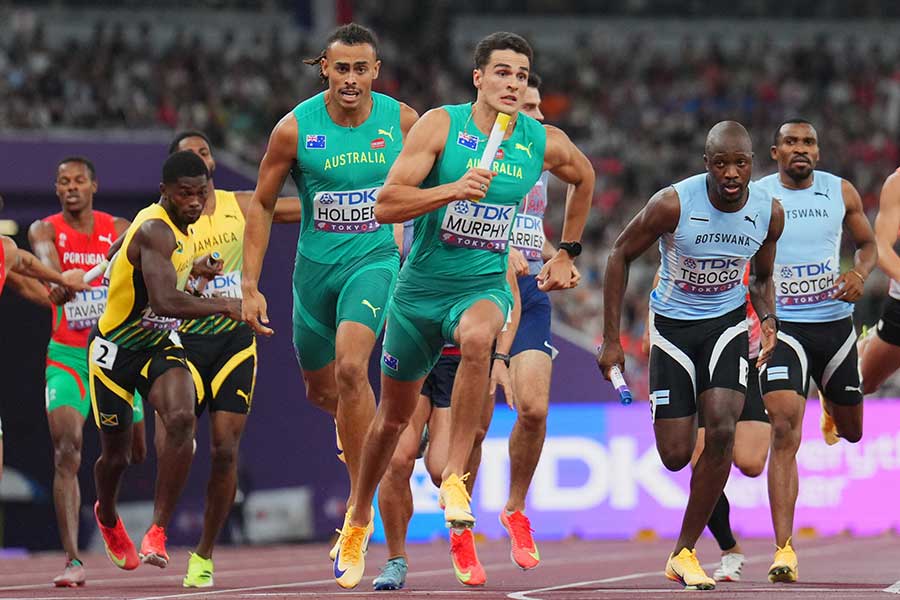男子4×400メートルリレーの豪州代表【写真：ロイター】