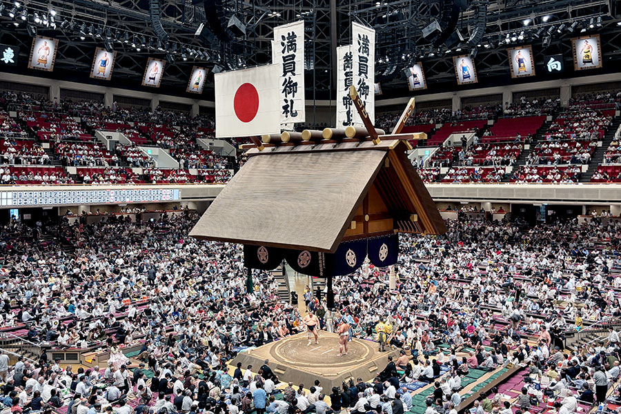 両国国技館では秋場所が行われている【写真：スポーツ報知/アフロ】 