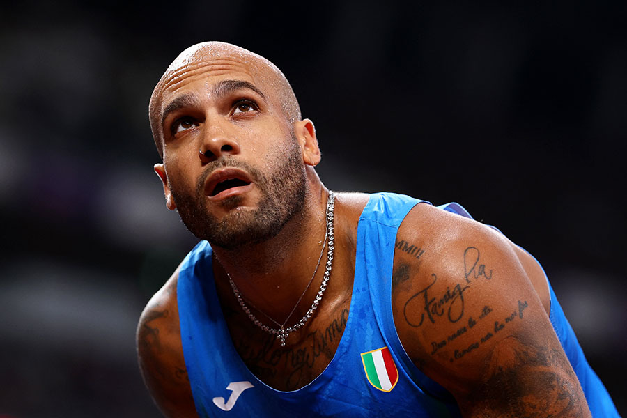 男子100メートルに出場したマルセル・ジェイコブス【写真：ロイター】