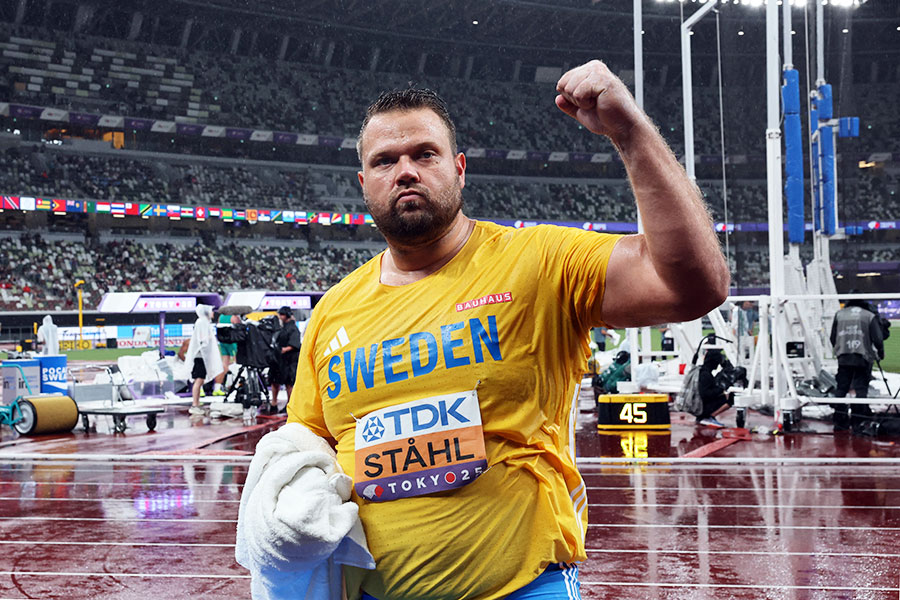 男子円盤投げで優勝したダニエル・スタール【写真：ロイター】