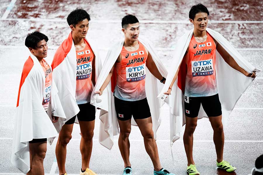 世界陸上で株上げた“もう1人の男”が話題【写真：中戸川知世】