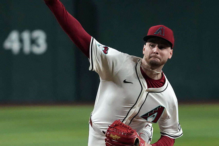 ドジャース戦で先発したダイヤモンドバックスのネルソン【写真：ロイター】