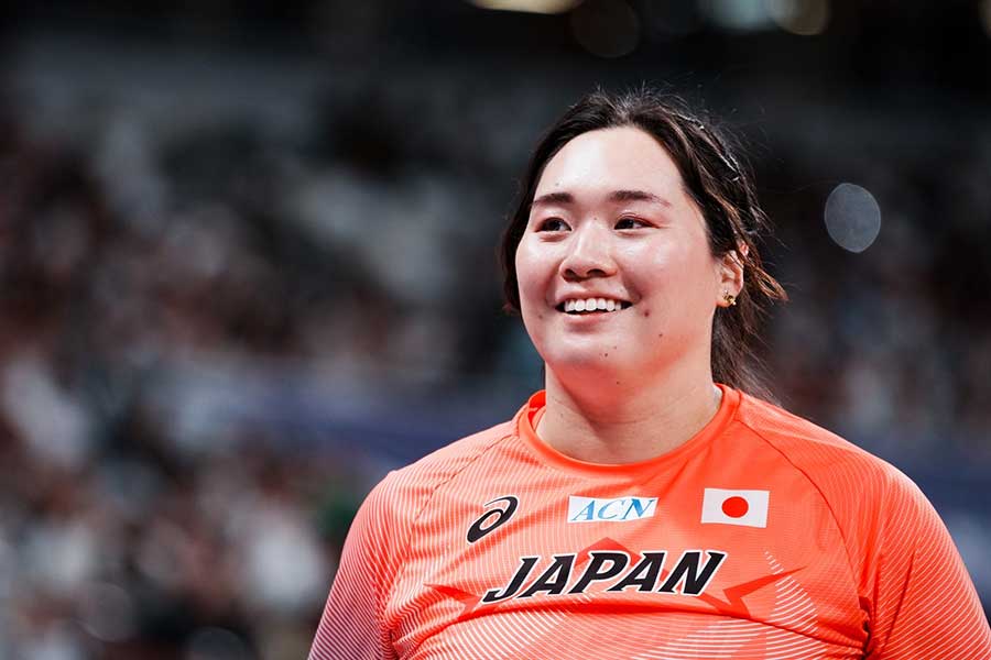 女子やり投げの北口榛花【写真:中戸川知世】