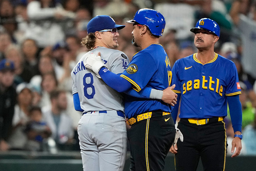 3回に相手のスキをついたドジャースの好プレーが生まれた【写真：AP/アフロ】