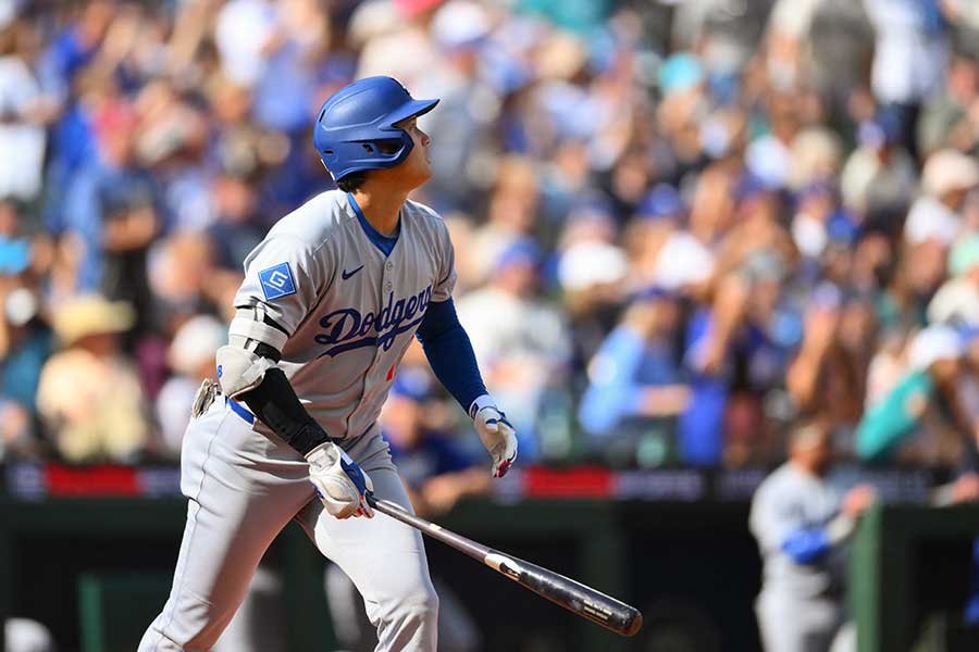 今季55号を放ったドジャースの大谷翔平【写真:ロイター】