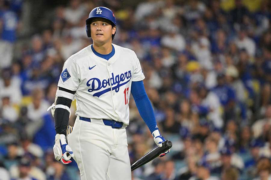 ワイルドカードシリーズ第1戦に出場したドジャースの大谷翔平【写真：ロイター】