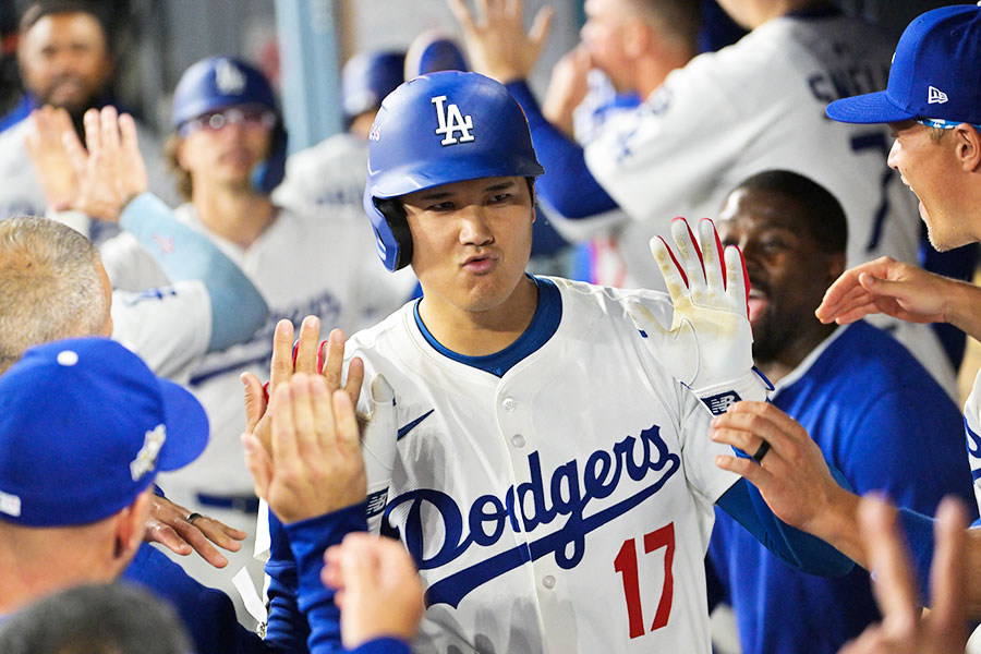 2本の本塁打を放ったドジャースの大谷翔平【写真：ロイター】