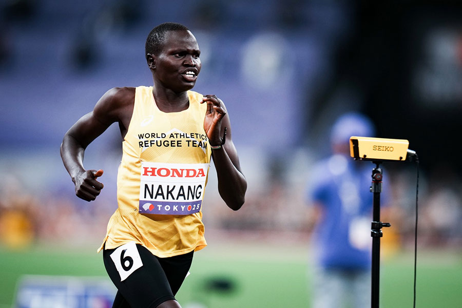 女子800メートルに出場したペリーナ・ロクレ・ナカン【写真：中戸川知世】